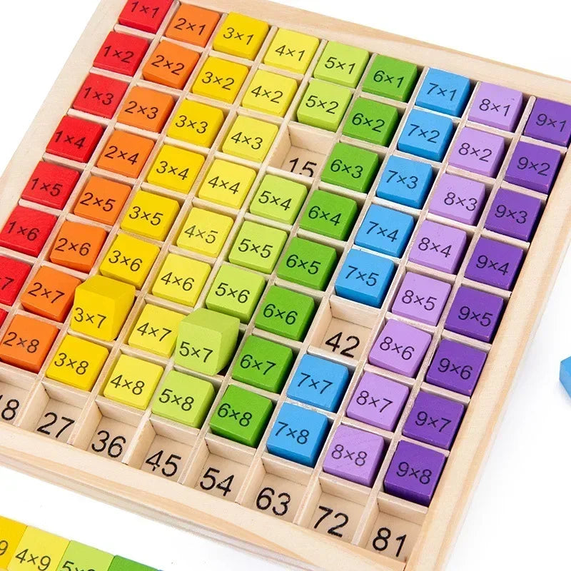 Baby Toys 99 Multiplication Table Math Arithmetic Teaching Aids