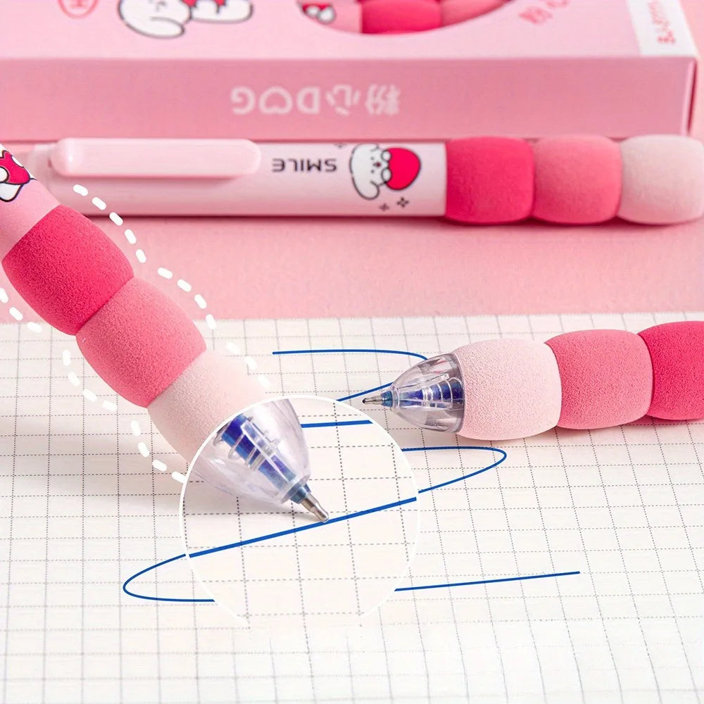 4PCS/Box Soft Cloud Grip Erasable Press Gel Pen