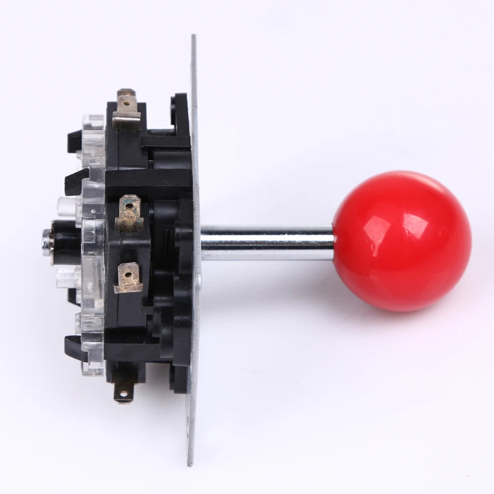 Red 8 Way Arcade Game Joystick Ball