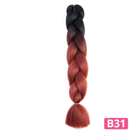 Colorful Hair for Braids Synthetic Braiding Hair Extensions for Girls Jumbo Braid Hair for Crochet Box Expression Braiding Hair