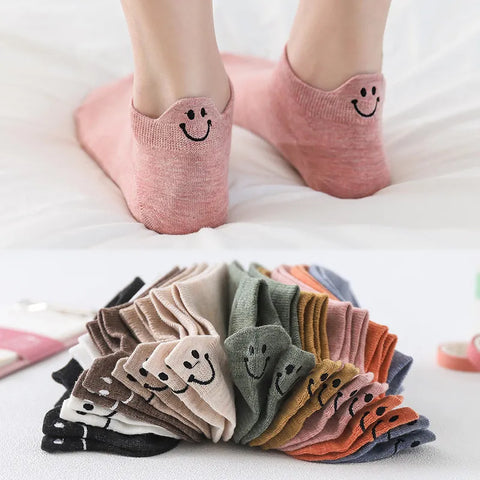 10 Pairs Kawaii Short Socks For Women