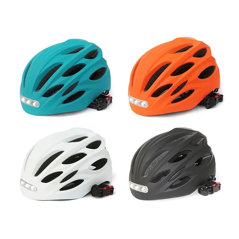 Bicycle Helmet With LED Tail Light Motorcycle Bike Equipment