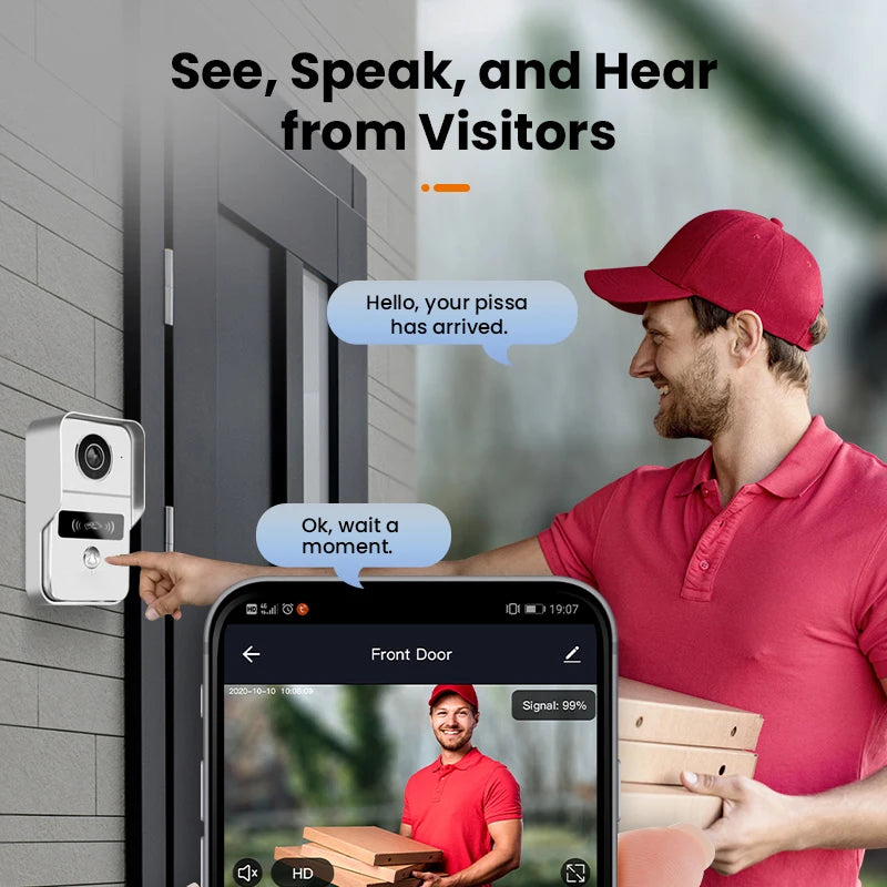 2.4G Wifi Wireless 1080P HD Video Doorbell