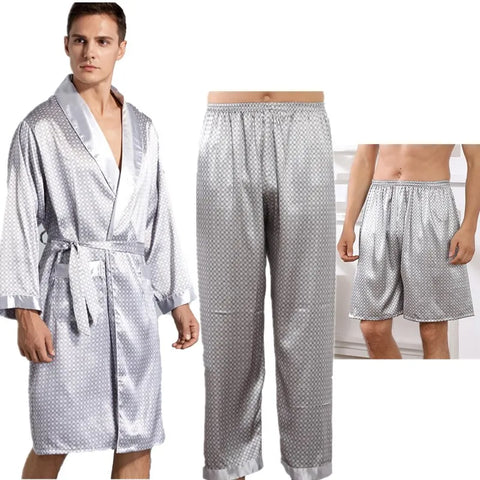 Robe Pants Pajama Set