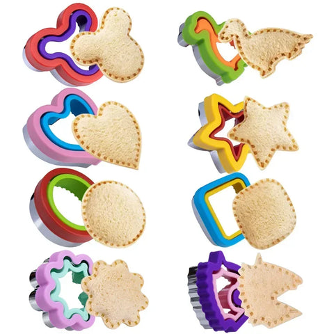 Sandwich Cutters for Kids,Cookie Cutter Shapes Hearts Flowers Lunch Box