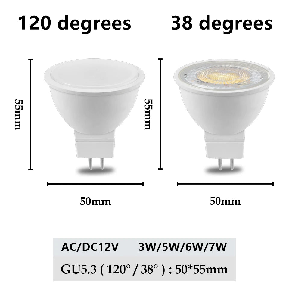 LED spotlight No flicker warm white light