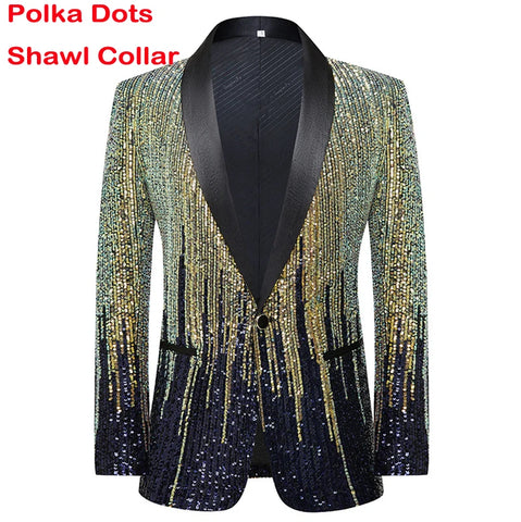 Glitter Blazer Men