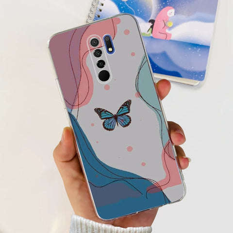 For Xiaomi Redmi 9 Prime Case Fashion Marble Soft Silicone Transparent Phone Back Cover For Xiaomi Redmi 9 Bumper on Redmi9 Capa