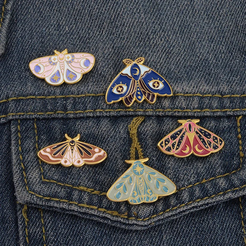 Butterfly Brooch Moth Brooch Animal Brooch Animals Insect Brooch Butterfly Pin Animal Pin Moth Pin Insect Badge Lapel Pins