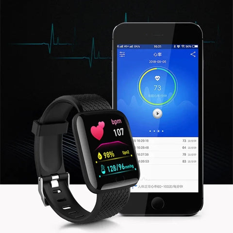 Rate Monitor Fitness Tracker Watch