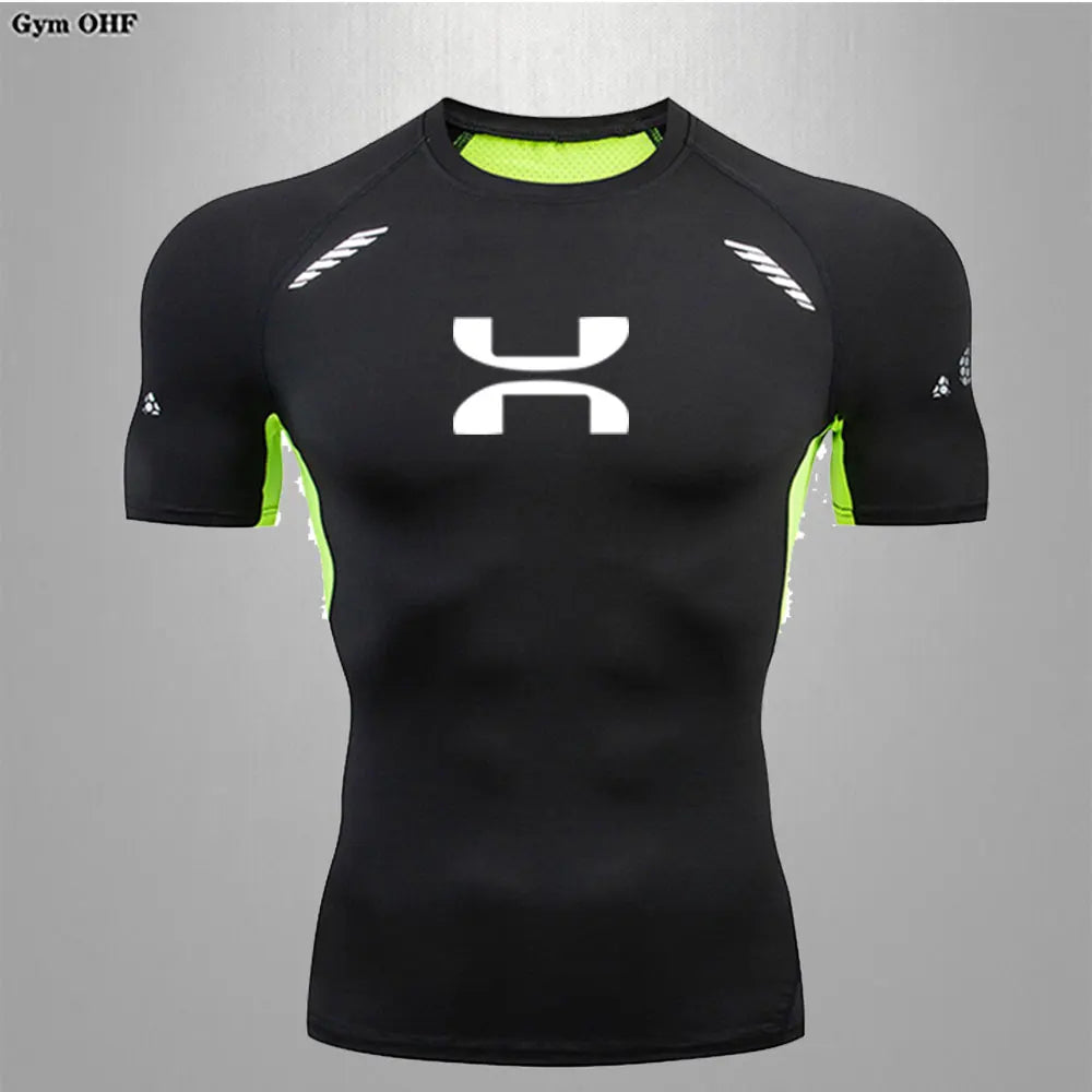 Quick Dry Men Tshirt Short Sleeve Gym Jerseys