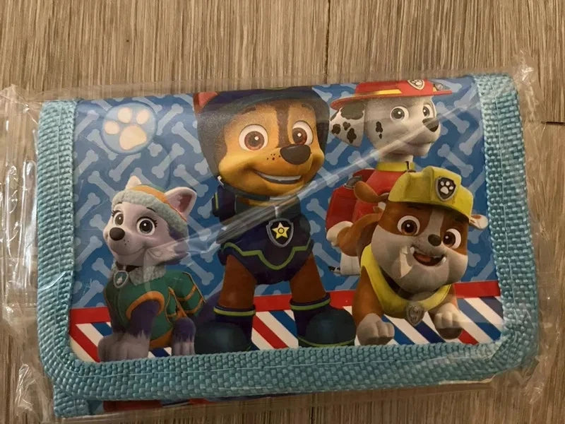 1pc Cute Paw Patrol Wallet Puppy Catton Kids Coin Purse With Zipper Storage Bag Party Supplies Boys Girls Pouch Birthday Gifts