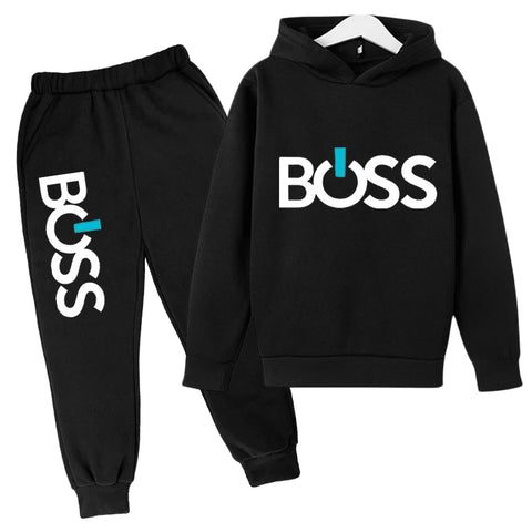 Long Sleeve Hoodie Tops+Pants Tracksuit