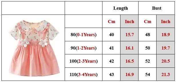 Summer Baby Girl Dress Doll Collar Princess