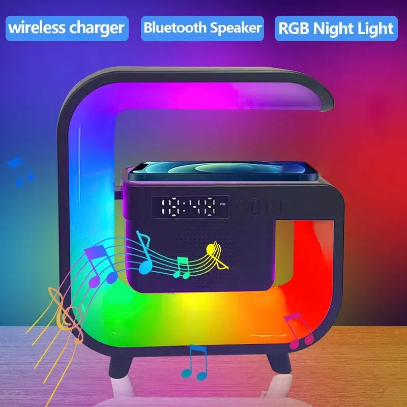 Multifunction Wireless Charger Stand Bluetooth 5.0 Speaker