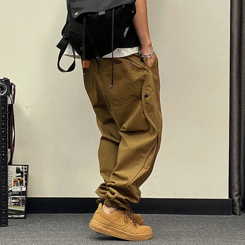 Casual Joggers Korean Hip Hop Baggy Trousers Male