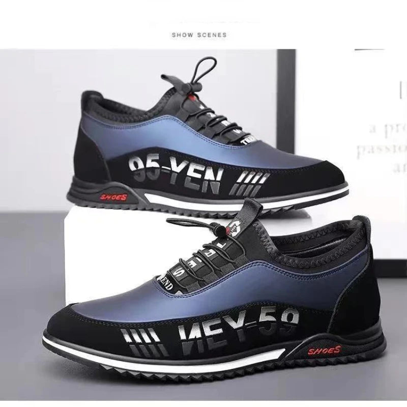 Casual Sneaker Male Comfortable Leather Mens Running Shoes