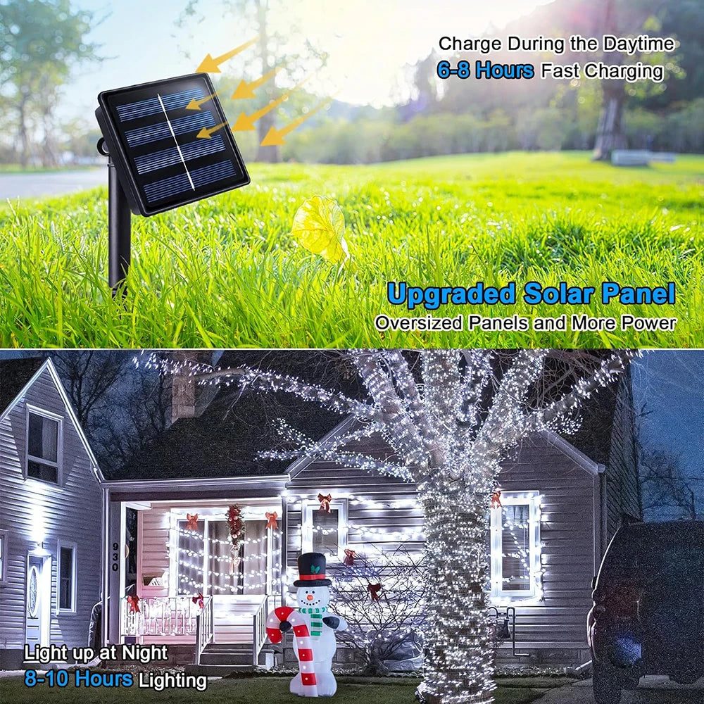 Outdoor Waterproof Solar Fairy LED String Lights