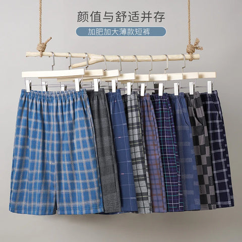 Summer New Style Cotton Plaid Pajama Pants