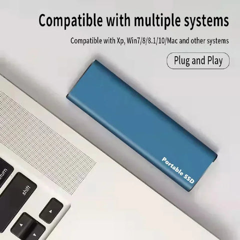 Original Portable SSD External Hard Drive1TB 2TB Mobile Solid State Drive USB 3.1 External Hard Disk for Laptop/Mac/PC/Phone