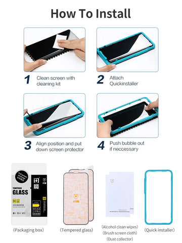 Full Cover Tempered Glass for iPhone