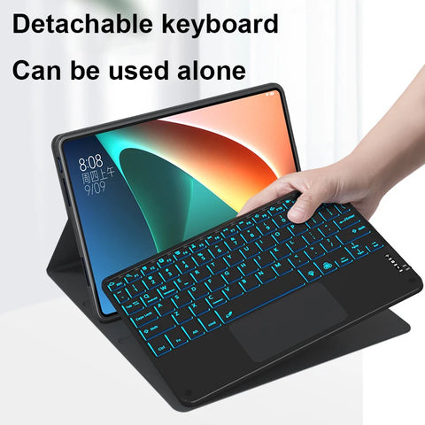 Keyboard Case for Xiaomi Redmi Pad SE 11Inch Tablet Cover for Redmi Pad SE 11Inch Keyboard Case