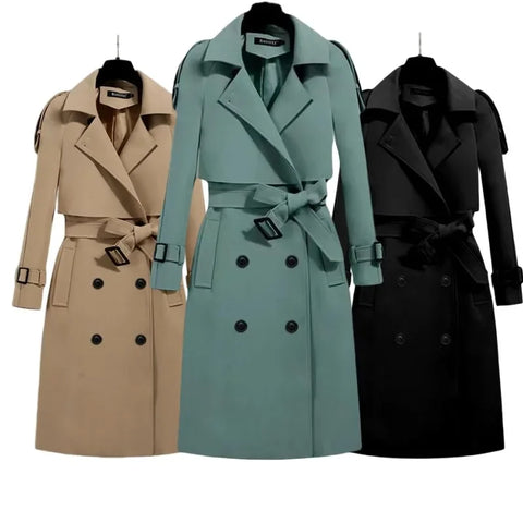 Women Adjustable Long Coats Winter Clothes