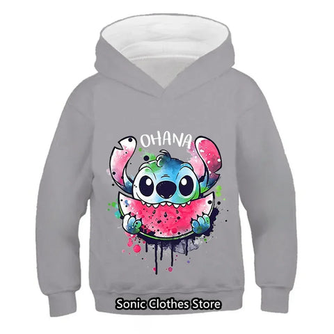 Children Hoodies Letter Cotton Kawaii Sweatshirt