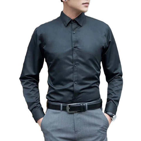 Long Sleeve Slim Casual Party Shirt Top Clothing Male