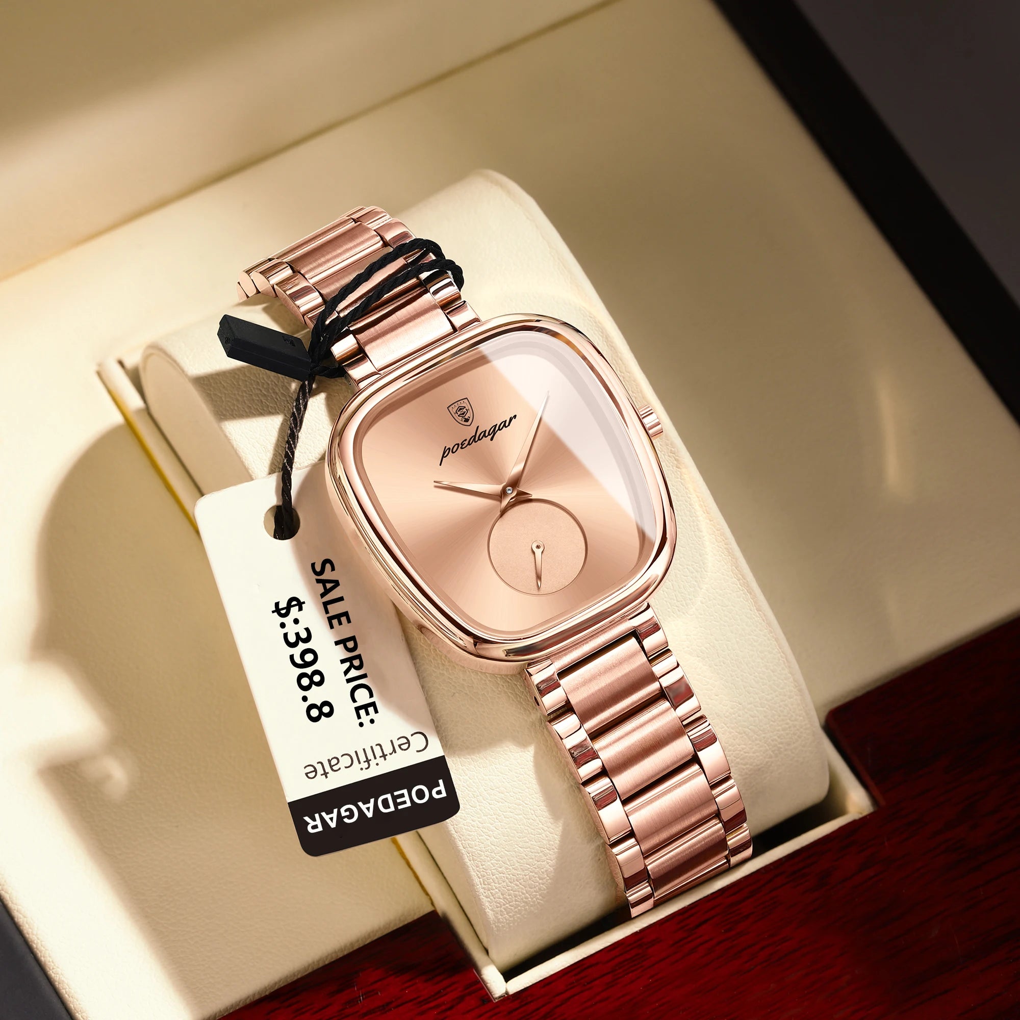 Luxury Watch for Woman Waterproof Stainless Steel