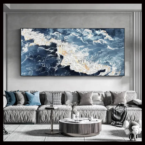 Abstract 3D Gold Thick Art Handmade Oil Painting Canvas Gold Paintings Wall Pictures Art Wall Artwork For Dining Room Unframed