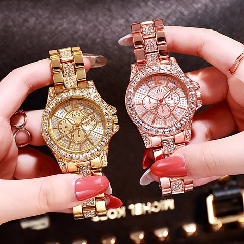 Fashion Women Watch with Diamond Watch Ladies Top Luxury Brand Ladies Casual Women's Bracelet Crystal Watches Relogio Feminino