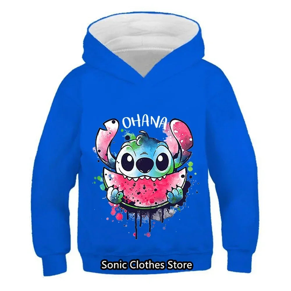 Children Hoodies Letter Cotton Kawaii Sweatshirt