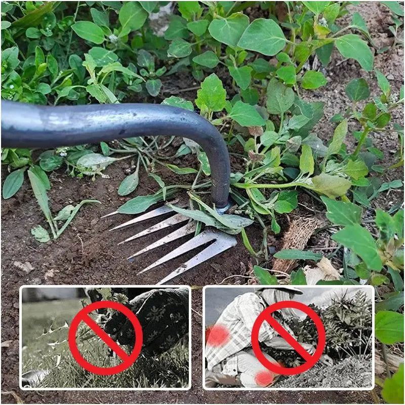 Gardening Tool 2 IN 1 Manual Weed Remover Tool Grass Rooting Loose Soil Hand Weeding Removal Puller Shovel