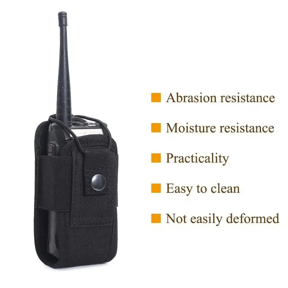 Outdoor Tactical Walkie-talkie Protective Case For MOLLE Waist Bag Holder Portable Interphone Carry Bag For Hunting Climbing