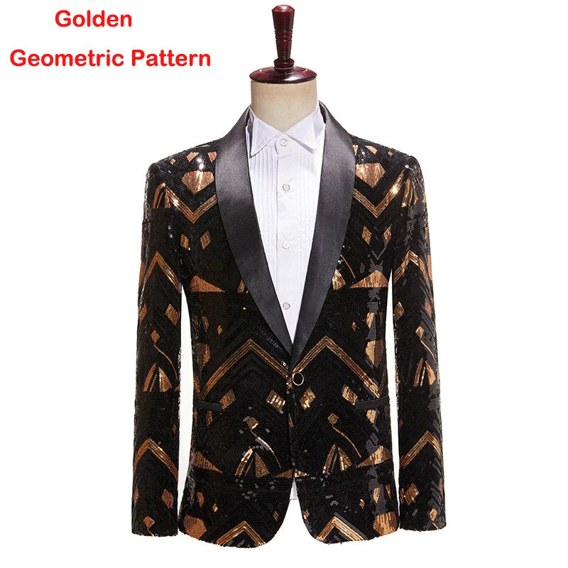 Glitter Blazer Men