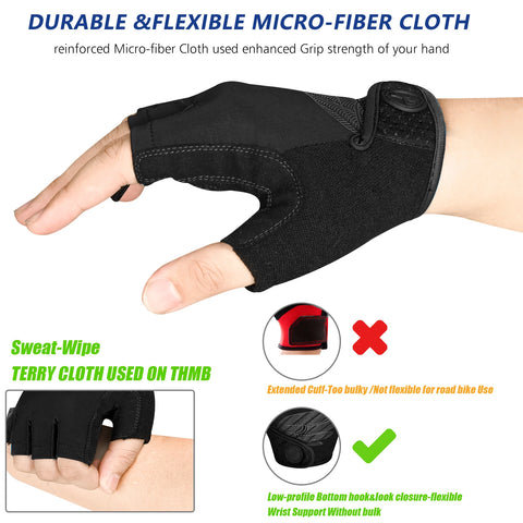 Half Finger Biking Gloves Road Bicycle Gloves