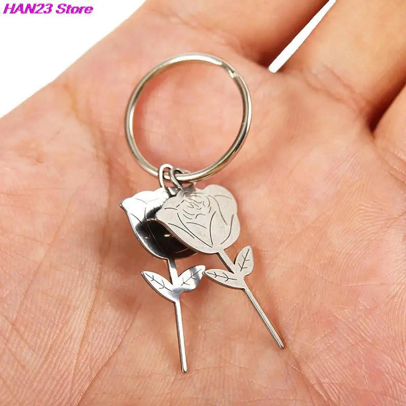 2Pcs/Set Silver Rose Shape Stainless Steel Needle for Smartphone Sim Card Tray Removal Eject Pin Key Tool Universal Thimble