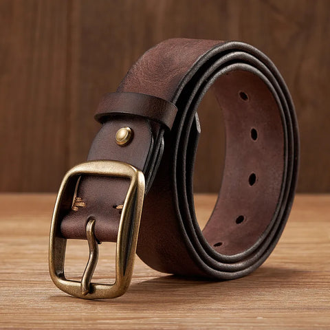 Genuine Leather Belt For Jeans Fashion Casual Belt Men