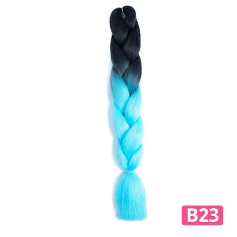 Colorful Hair for Braids Synthetic Braiding Hair Extensions for Girls Jumbo Braid Hair for Crochet Box Expression Braiding Hair