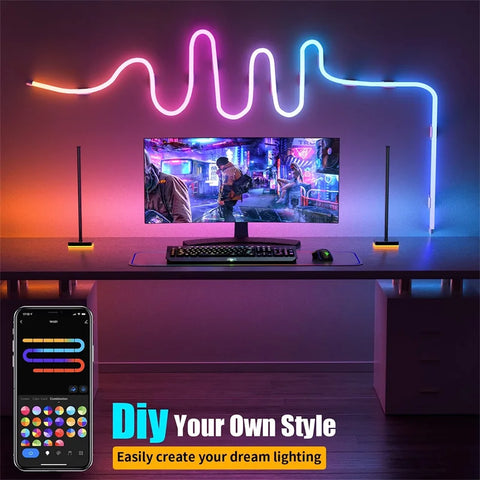 Rope Light with Music Sync RGBIC Dreamcolor Chasing Strip Tape for Room