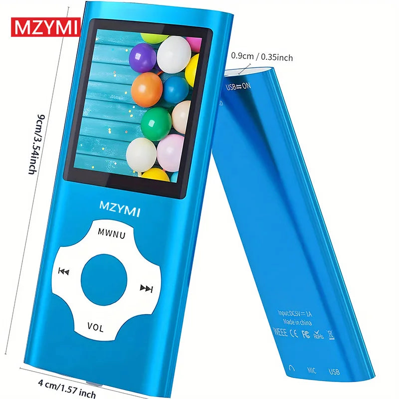 MZYMI M230 MP4 Player Protable Music Walkman FM Radio Fashion HIFI Lossless MP3 Player Speaker Multilanguage Support TF Cards