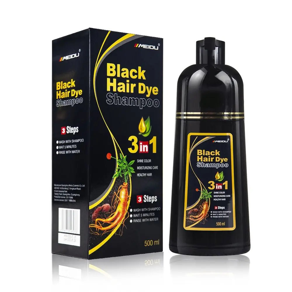 Men Women Hair Dye Herbal Brown Purple Hair Dye Hair Dye Shampoo