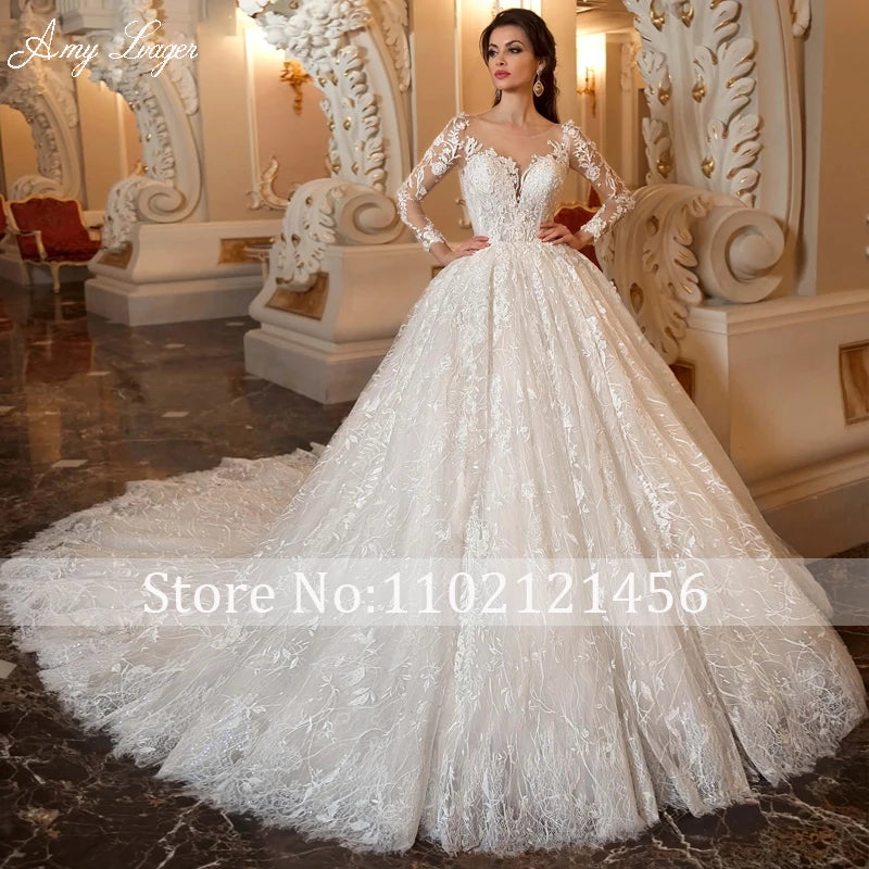 Train Ball Gown Wedding Dress