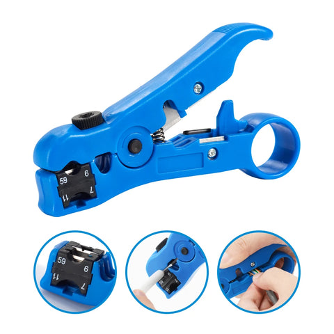 Crimp Plier Pass Through Crimper Stripper Cutter