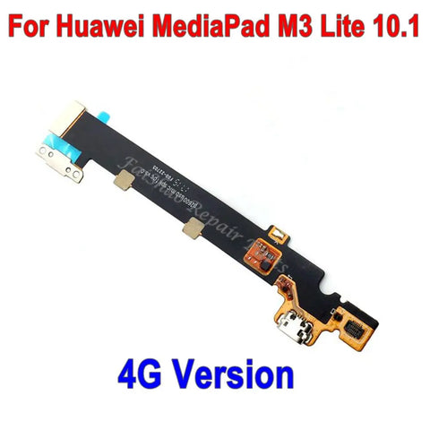 New USB Charging Port Connector Charge Dock Board Flex Cable For Huawei MediaPad M3 Lite 10.1 Inch P2600 Wifi 4G Version