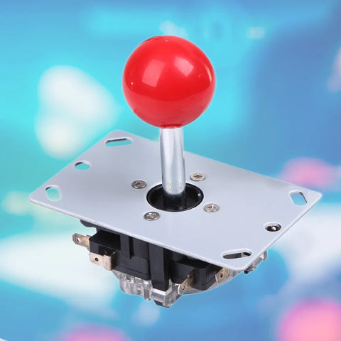 Red 8 Way Arcade Game Joystick Ball