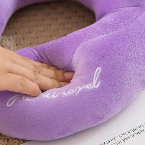 Neck Pillow Airplane Car Pillow Travel Healthcare Soft Travel Pillow U Shaped Nap Neck Cushion PP Cotton