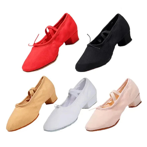 Women Dance Shoes Girls Ballet Jazz Salsa Shoes