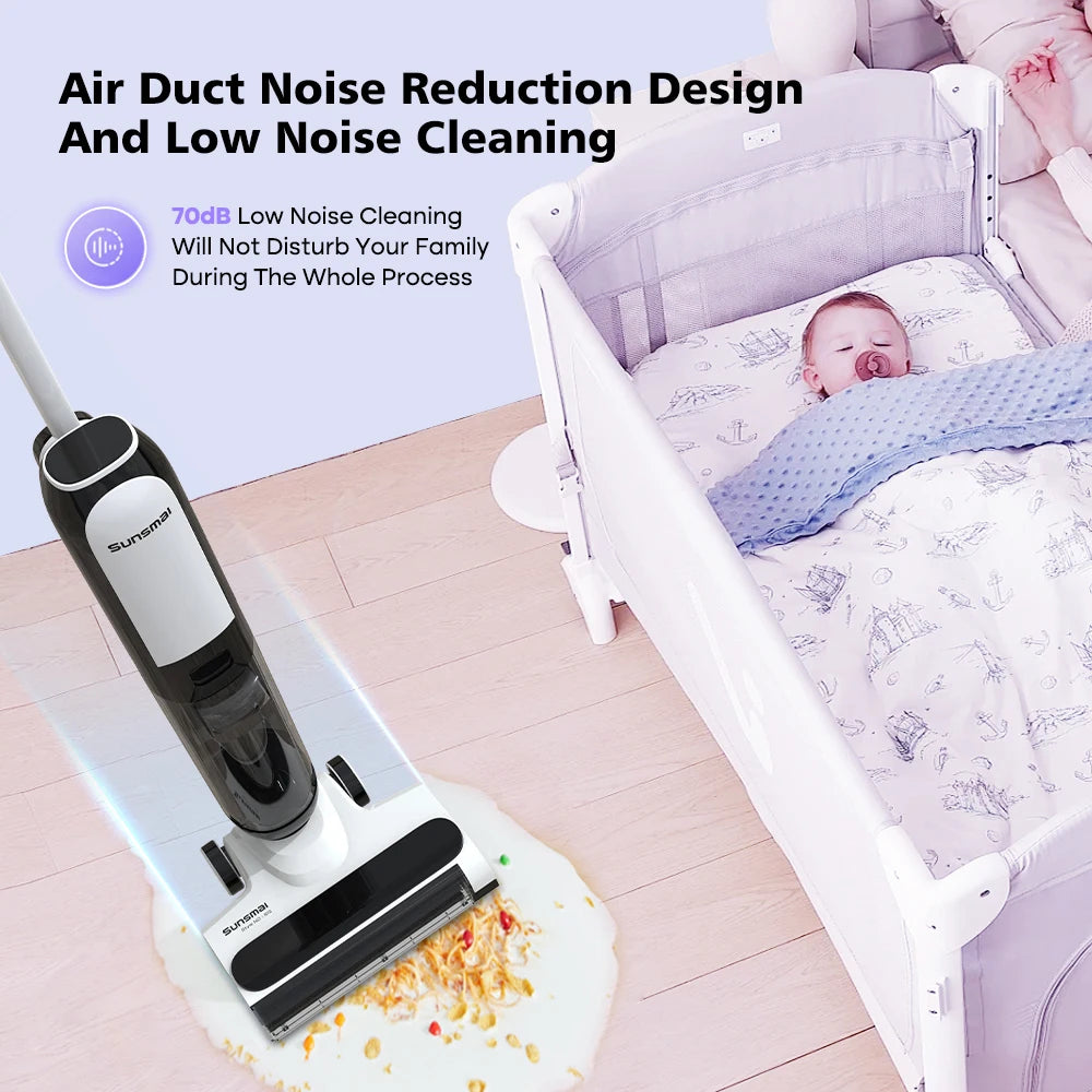 Handheld Vacuum Dry Wet Cleaner Wireless Home Floor Scrubber